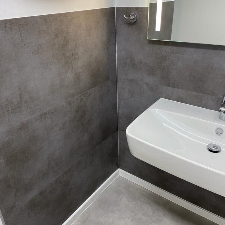 Teide Klebevinyl Unique Fliesenoptik Badezimmer