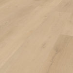 Klick-Vinylboden Beige Hellbraun mit ruhiger Struktur