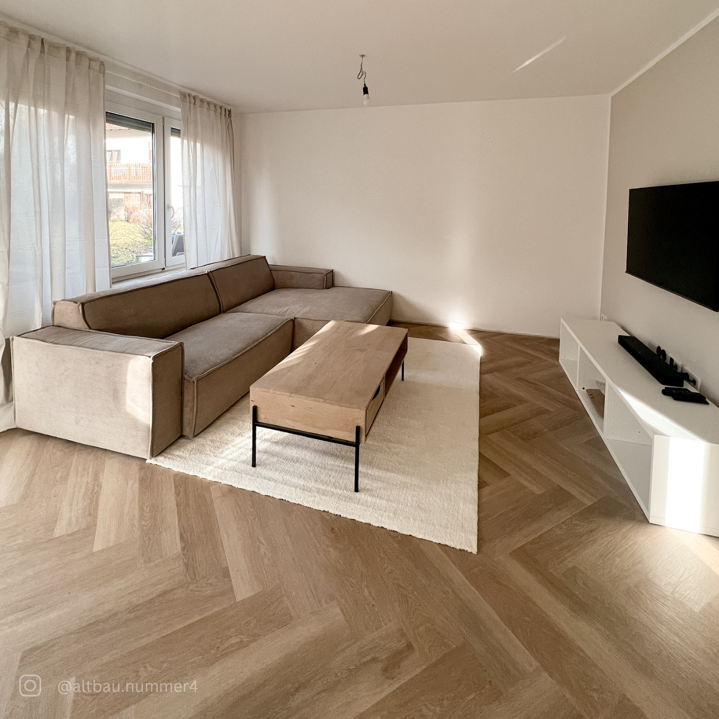 »Eiche Oleander« Fischgrät Klebevinyl 1m²