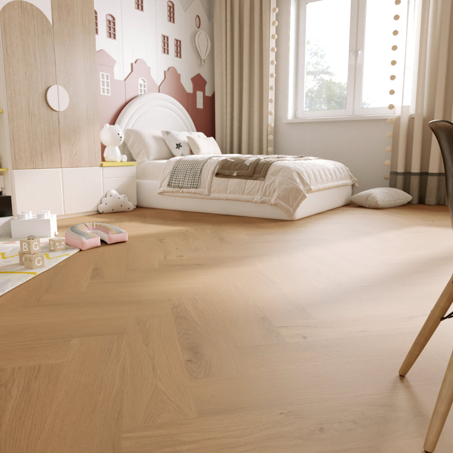 »Honey Oak« Premium Klik-PVC Visgraat