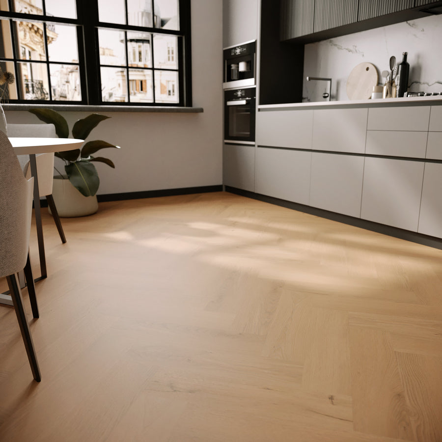 »Honey Oak« Premium Klik-PVC Visgraat