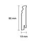 Plint Altberliner Profiel Wit 240 cm