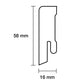 Plint Modern Wit 240 cm