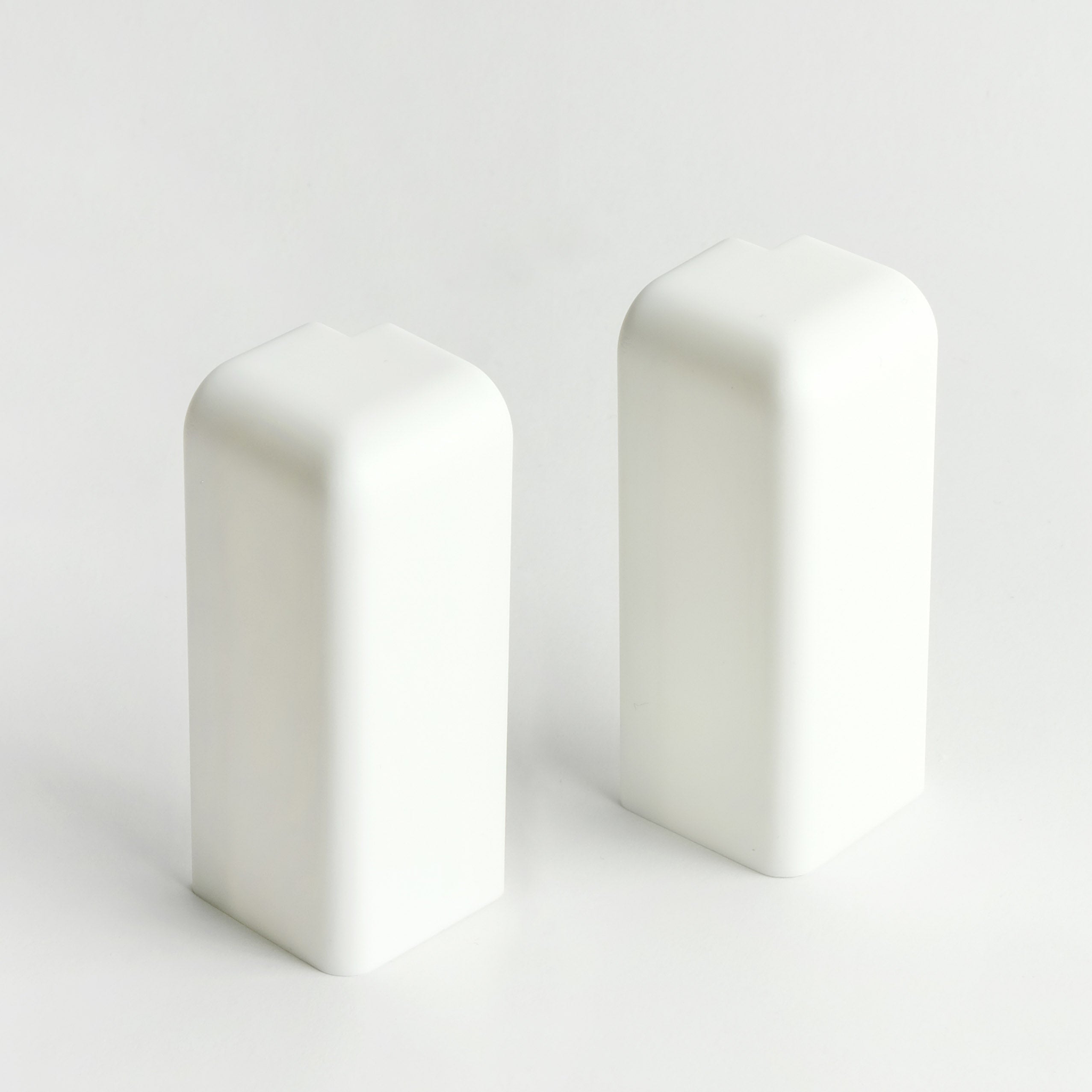 Buitenhoeken Wit voor Weimar plint 60mm (2 Stuks)