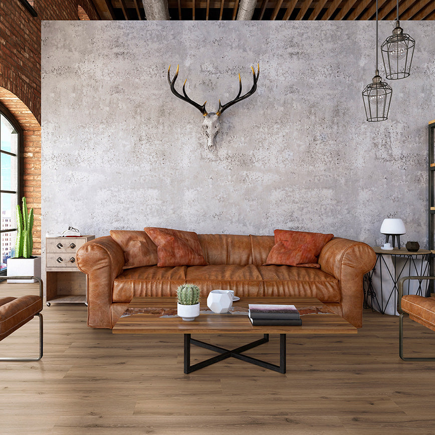 »Eiche Kreta« SPC Vinylboden Unique Holzoptik Wohnzimmer