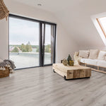 Klebevinyl graue Holzoptik im Wohnzimmer»Eiche Santorin« Klebevinyl Unique Raumbild 2