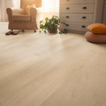 Klick-Vinyl ruhig creme beige natürlich im Wohnzimmer