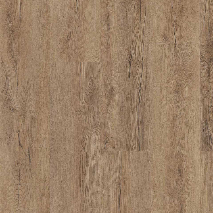 Draufsicht authentische Holznachbildung in Braun vom Klick-Vinylboden Eiche Vanezia