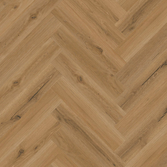 »Golden Oak« Premium Klik-PVC Visgraat
