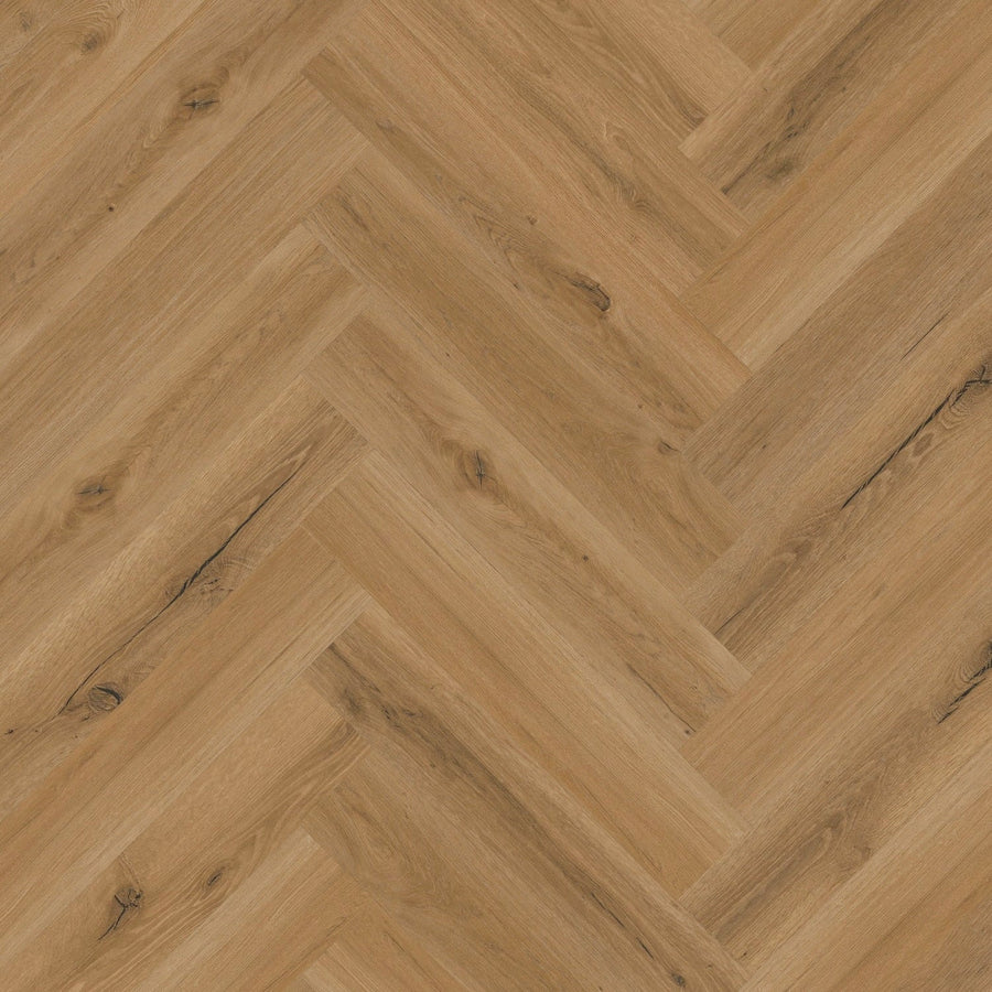 »Golden Oak« Premium Klik-PVC Visgraat