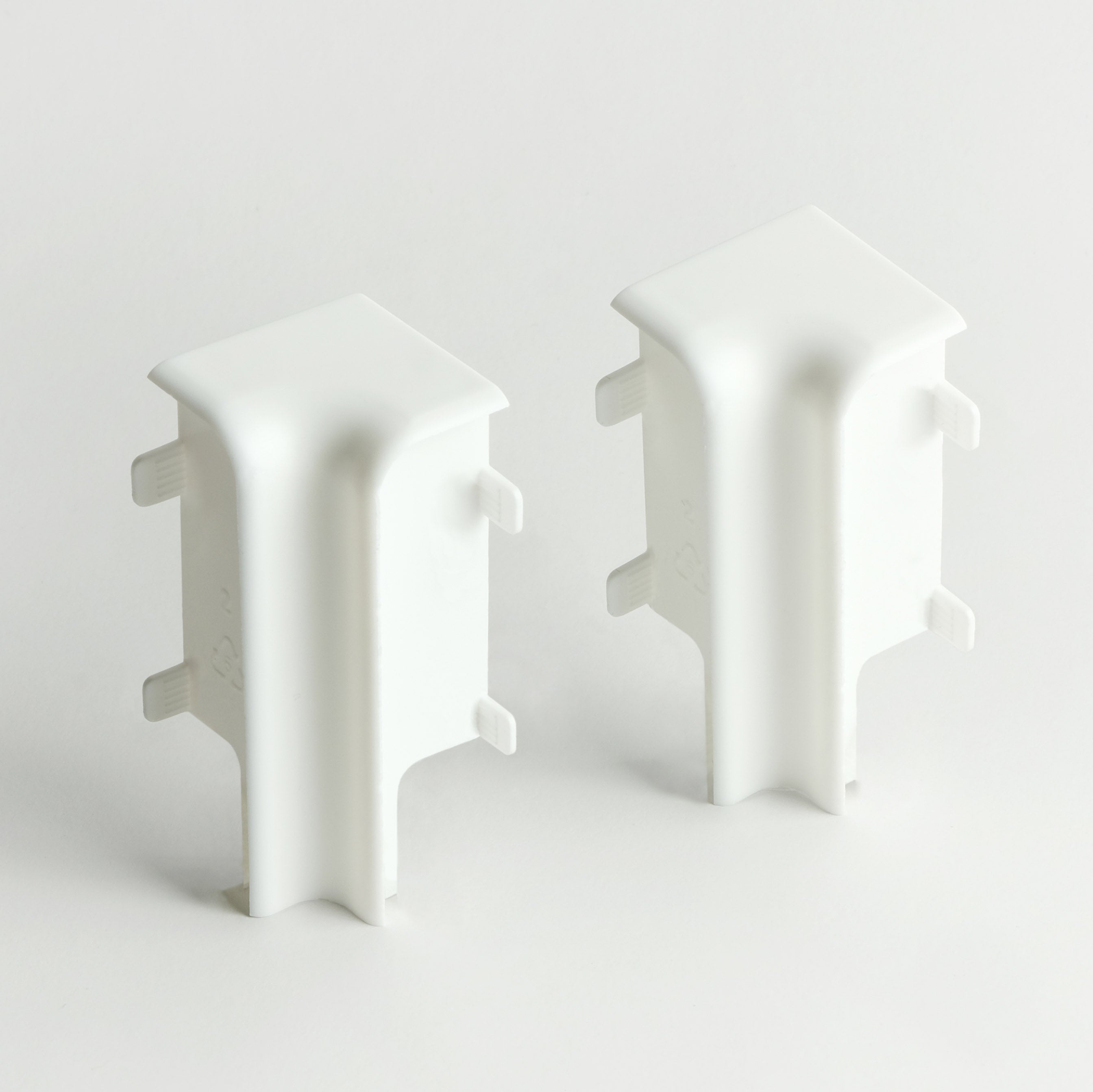 Binnenhoeken Wit voor Weimar plint 60mm (2 Stuks)