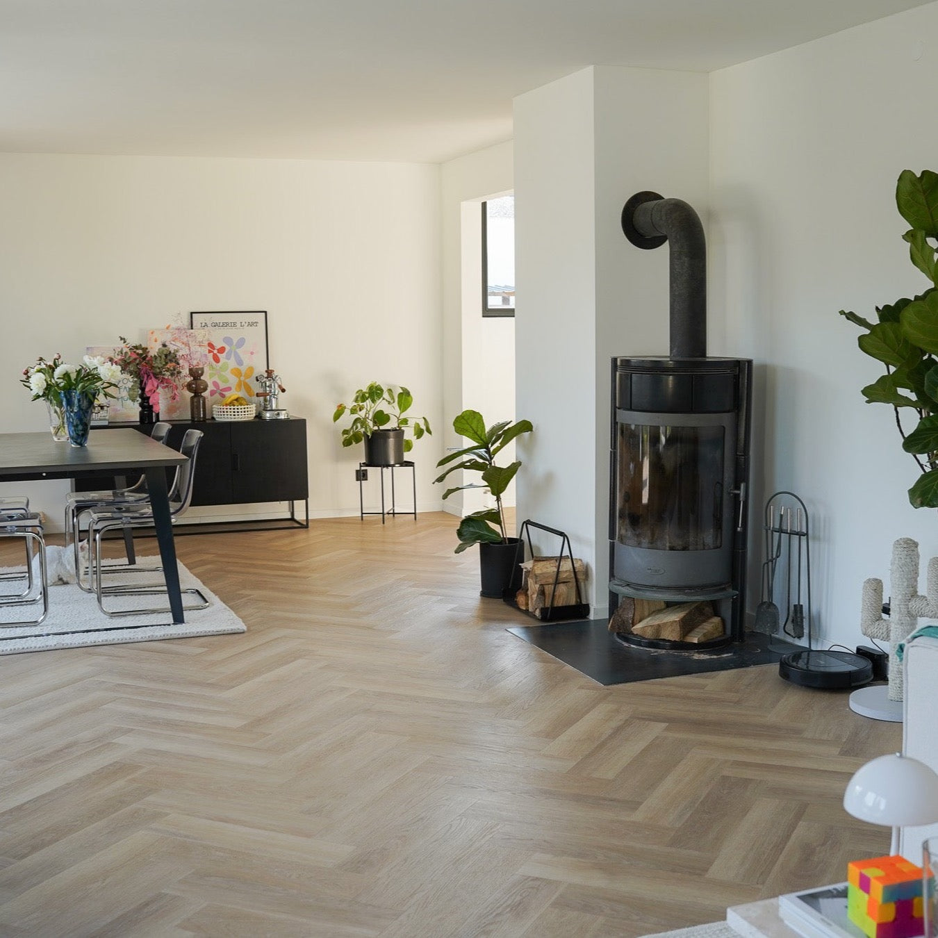 »Eiche Oleander« Fischgrät Klebevinyl 1m²