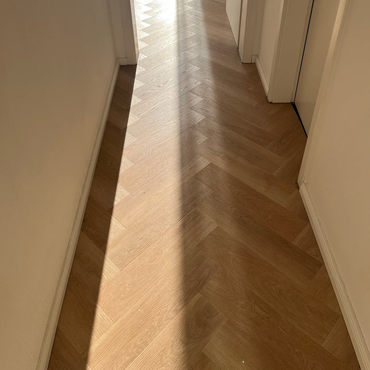 »Eiche Oleander« Fischgrät Klebevinyl 1m²