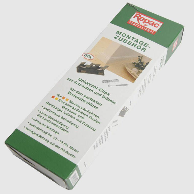 Montageclips voor kleurpassende plint (30 Stuks)