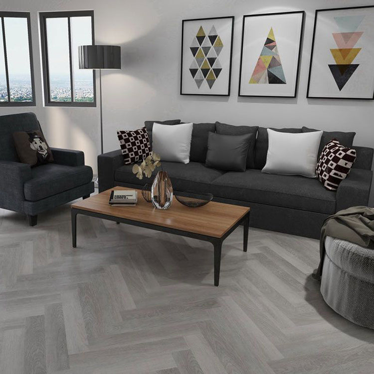  »Eiche Sago« SPC Vinylboden Unique Fischgrätdesign in Holzoptik Wohnzimmer
